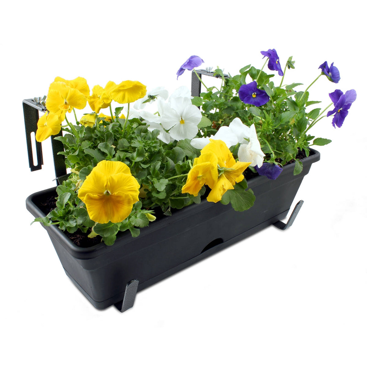 Jack Black Steel Deluxe Adjustable Window Box Planter, Self-Watering with Drainage