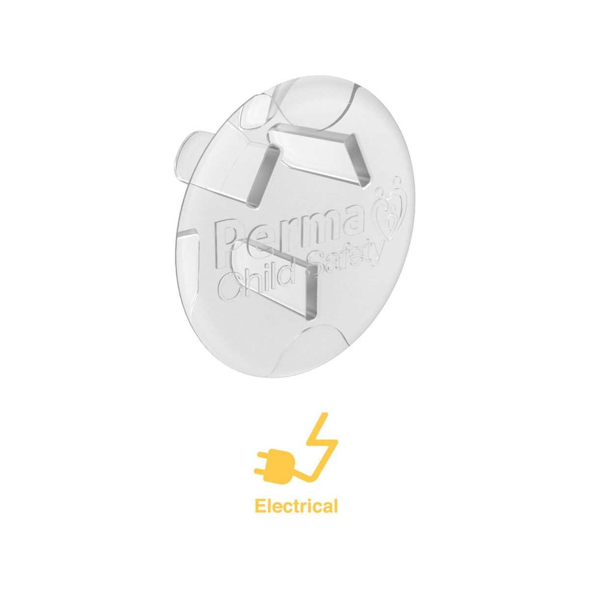 Perma Child Safety Outlet Covers - 35mm x 20mm - Plastic - Clear Design - 24 Pack - SuperSaverAU - view 5
