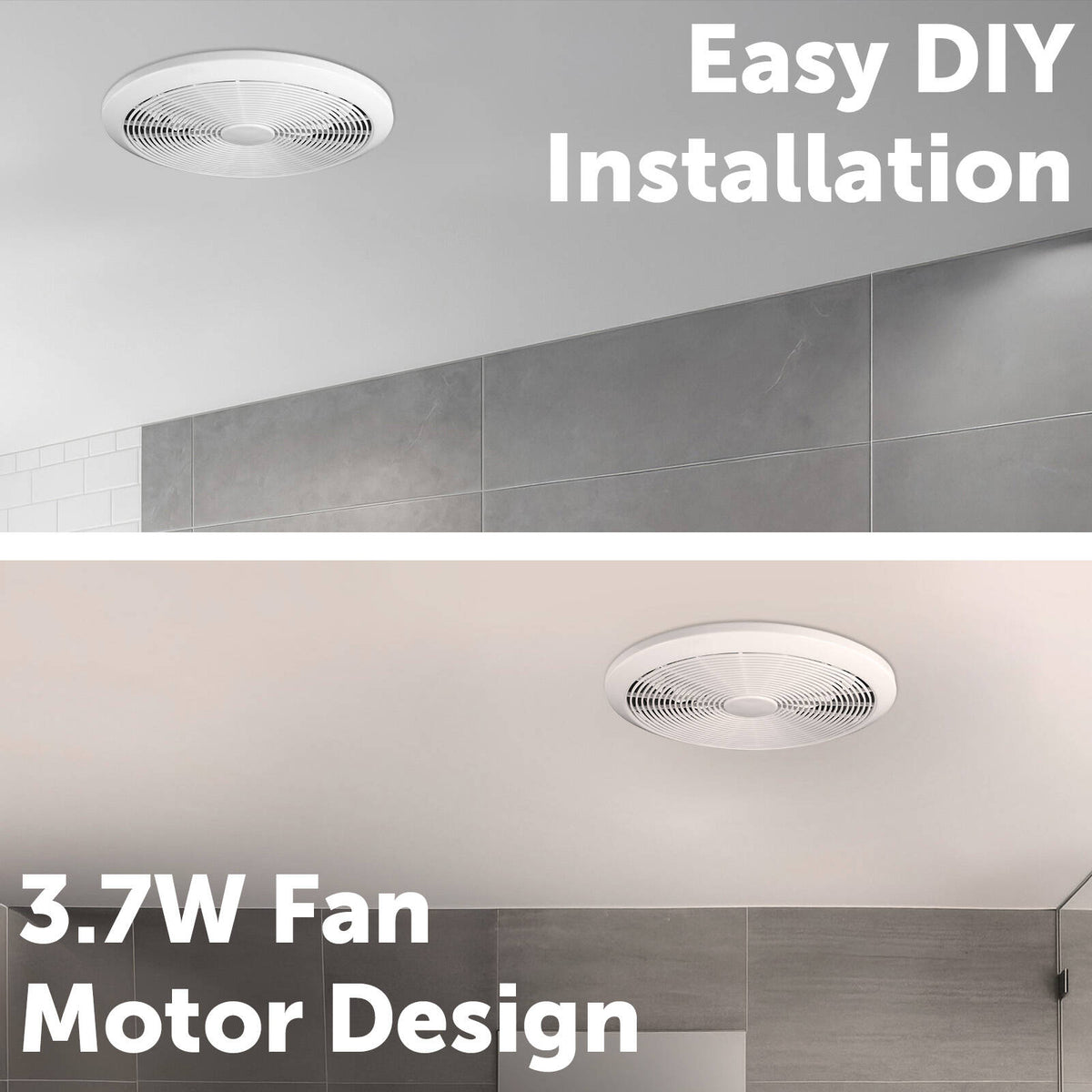 Arlec 250mm Energy Efficient Exhaust Fan - White Plastic, MEF25