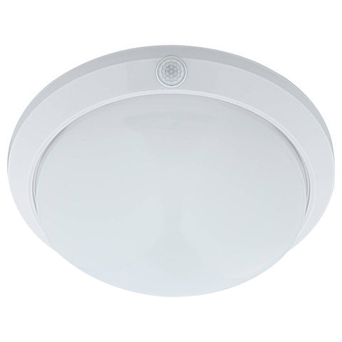 Arlec DIY LED Oyster Sensor Light, 18W, Weather Resistant, White MAL626