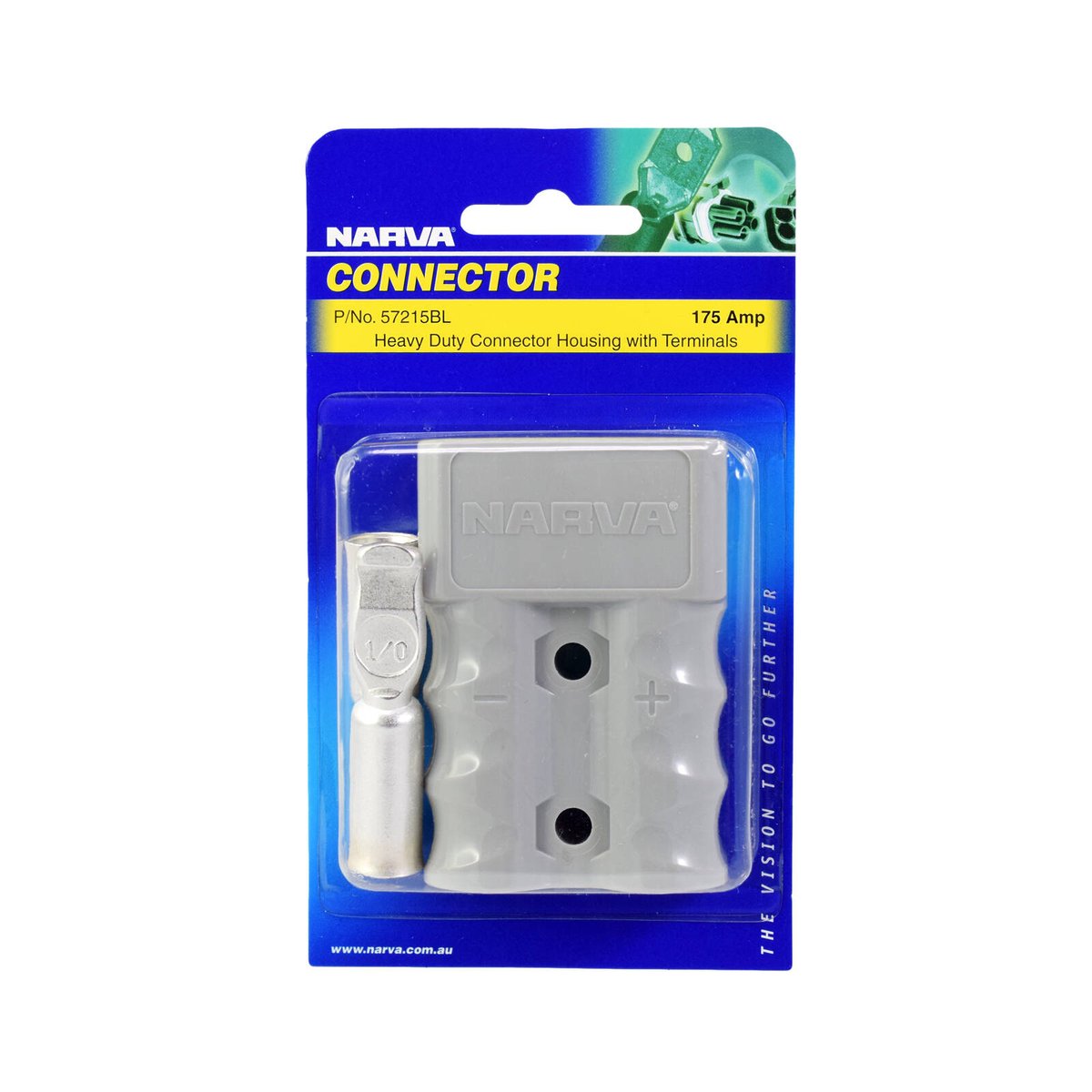 Narva 175A Grey Heavy Duty Connector Housing with Copper Terminals