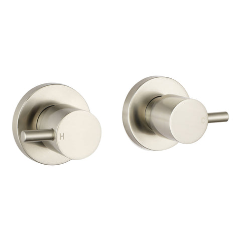 Mondella Resonance Brushed Nickel 1/4 Turn Pin Lever Wall Top Assembly, 304 Stainless Steel