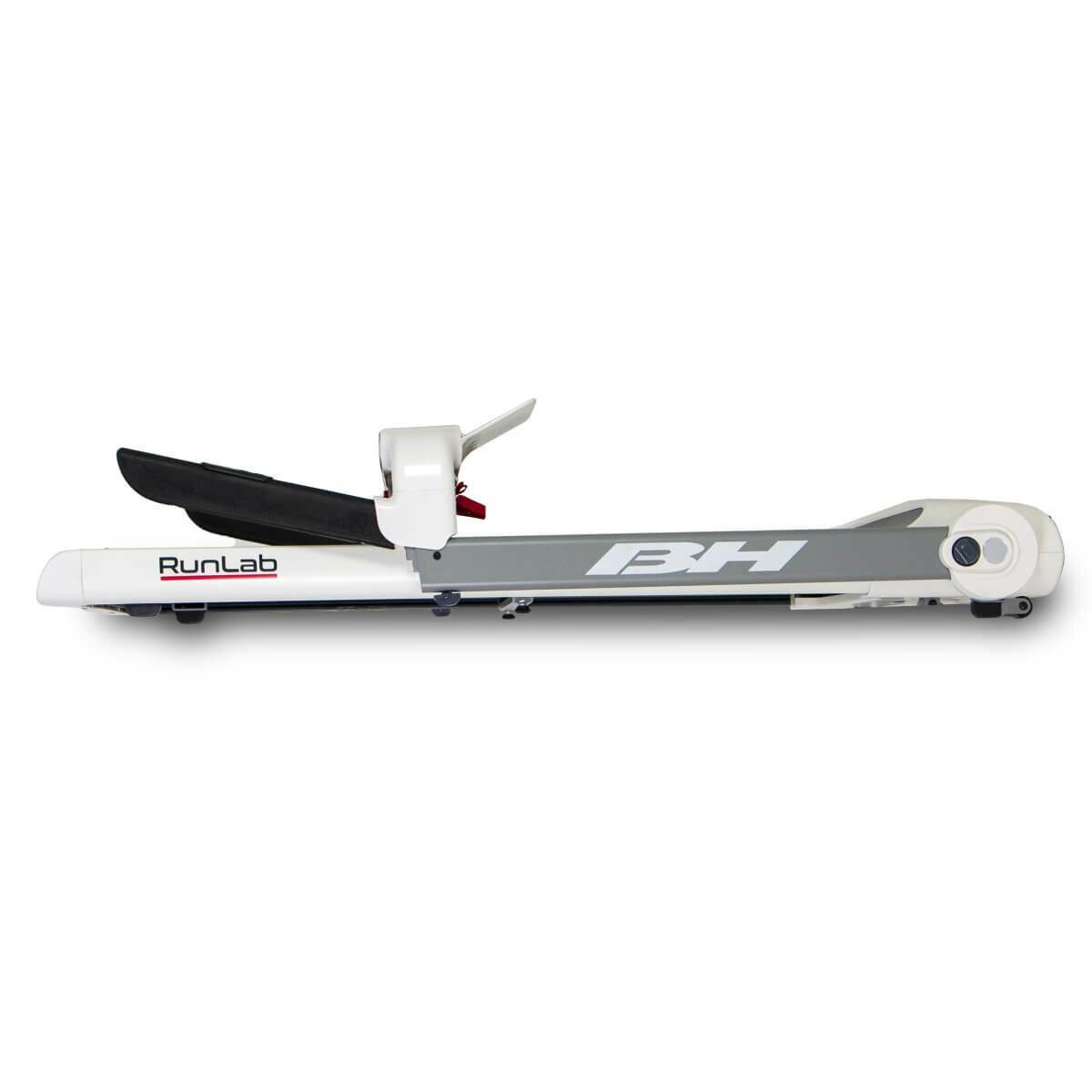 BH Fitness Runlab Folding Treadmill - Bluetooth Speakers, 15km/h Top Speed, White/Grey - G6310
