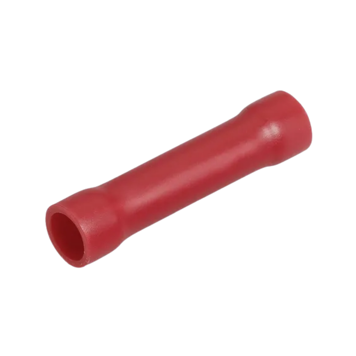 Narva Red Flared Vinyl Fully Insulated Cable Joiner Butt Splice, 2.5-3mm, 100 Pack