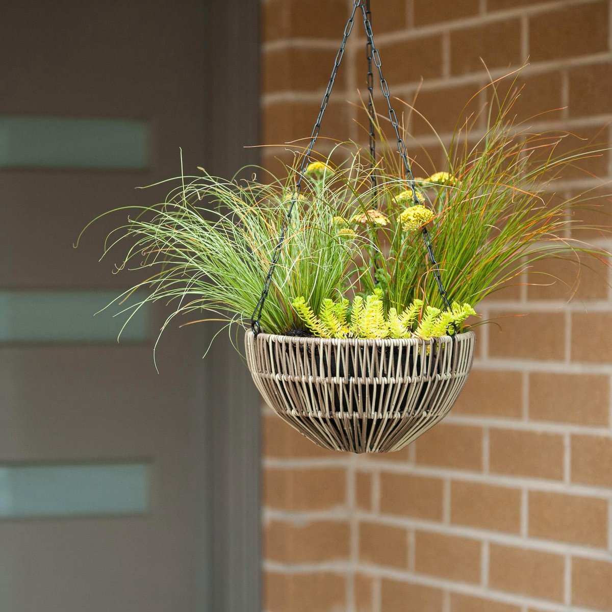 Northcote Pottery Rattan Hanging Basket - 26 x 14cm - Blonde - Durable - SuperSaverAU - view 2