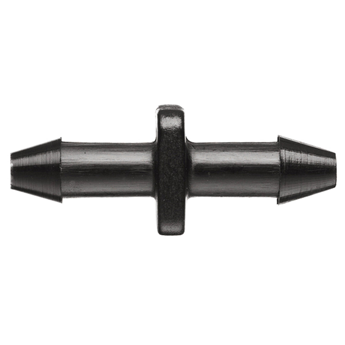 Pope 4mm Barbed Off-Take Joiner - 25 Pack, Black Polypropylene, Above Ground