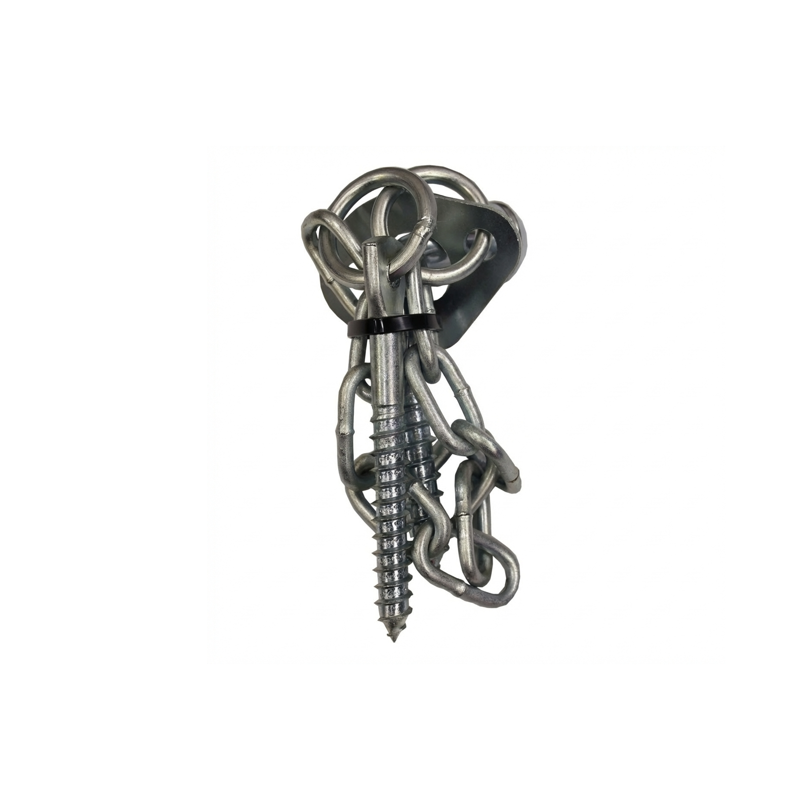 Jack 110 x 70 x 40mm Screw-In Ring Latch for Gates, Steel with Chain