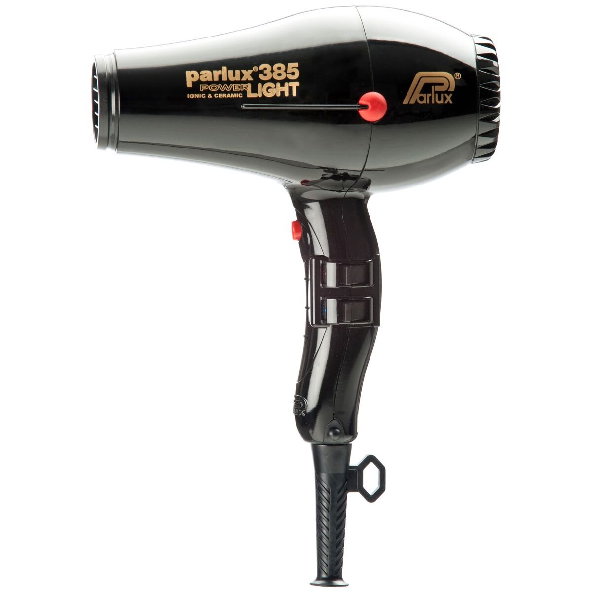 Parlux 385 Powerlight Ceramic and Ionic Hair Dryer 2150W - Black - Made in Italy - 150075