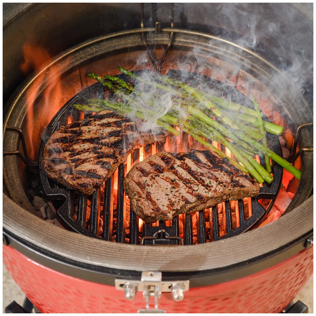 Kamado Joe cast iron sear plate for Joe Jr, Classic Joe and Konnected Joe grills - black - KJ15090620