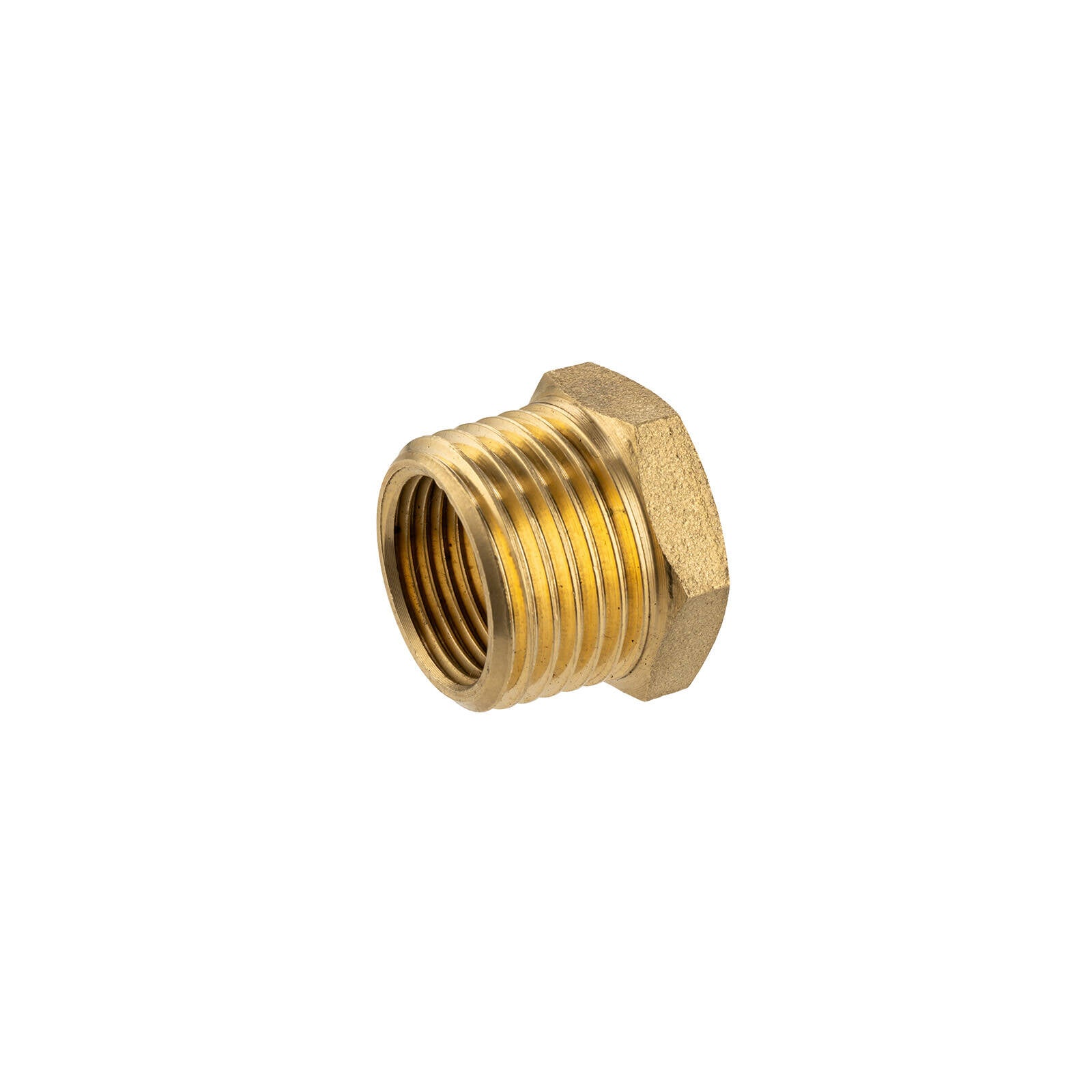 Brasshards 15 x 10mm Lead Free Brass Threaded Reducing Hex Bush