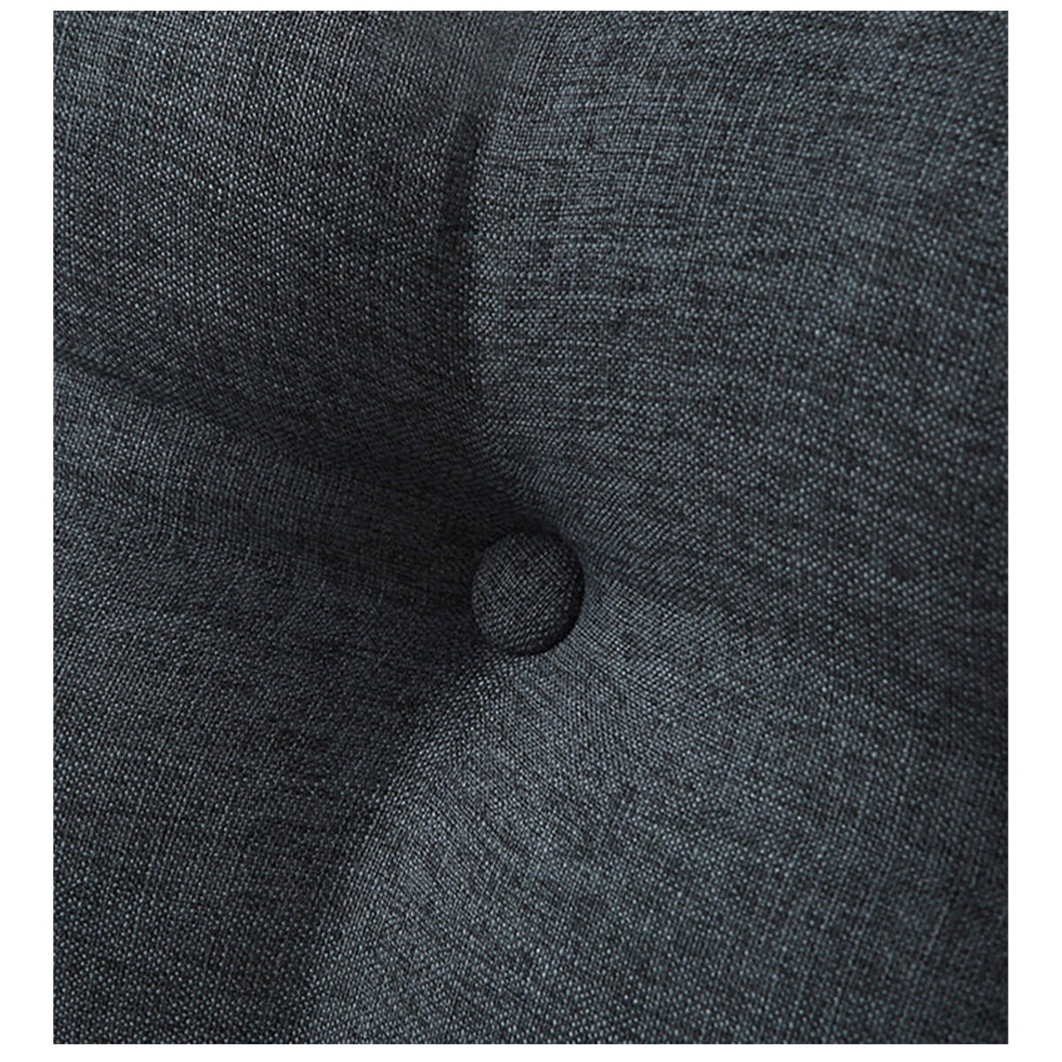 SOGA Dark Grey Polyester Bed Cushion - Removable Washable Cover - PILLOWFAB180GREY