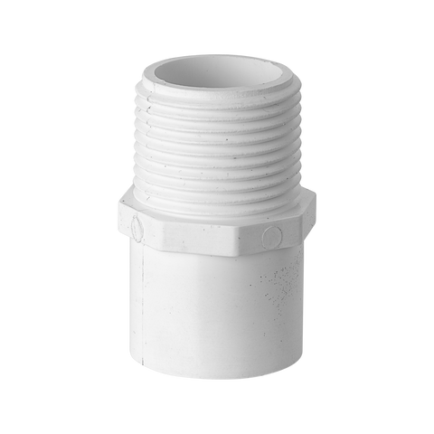 Holman 20mm x 3/4" Press PVC BSP Male Thread Adaptor White Push to Connect