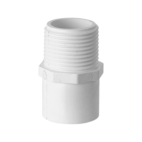 Holman 20mm x 3/4" Press PVC BSP Male Thread Adaptor White Push to Connect