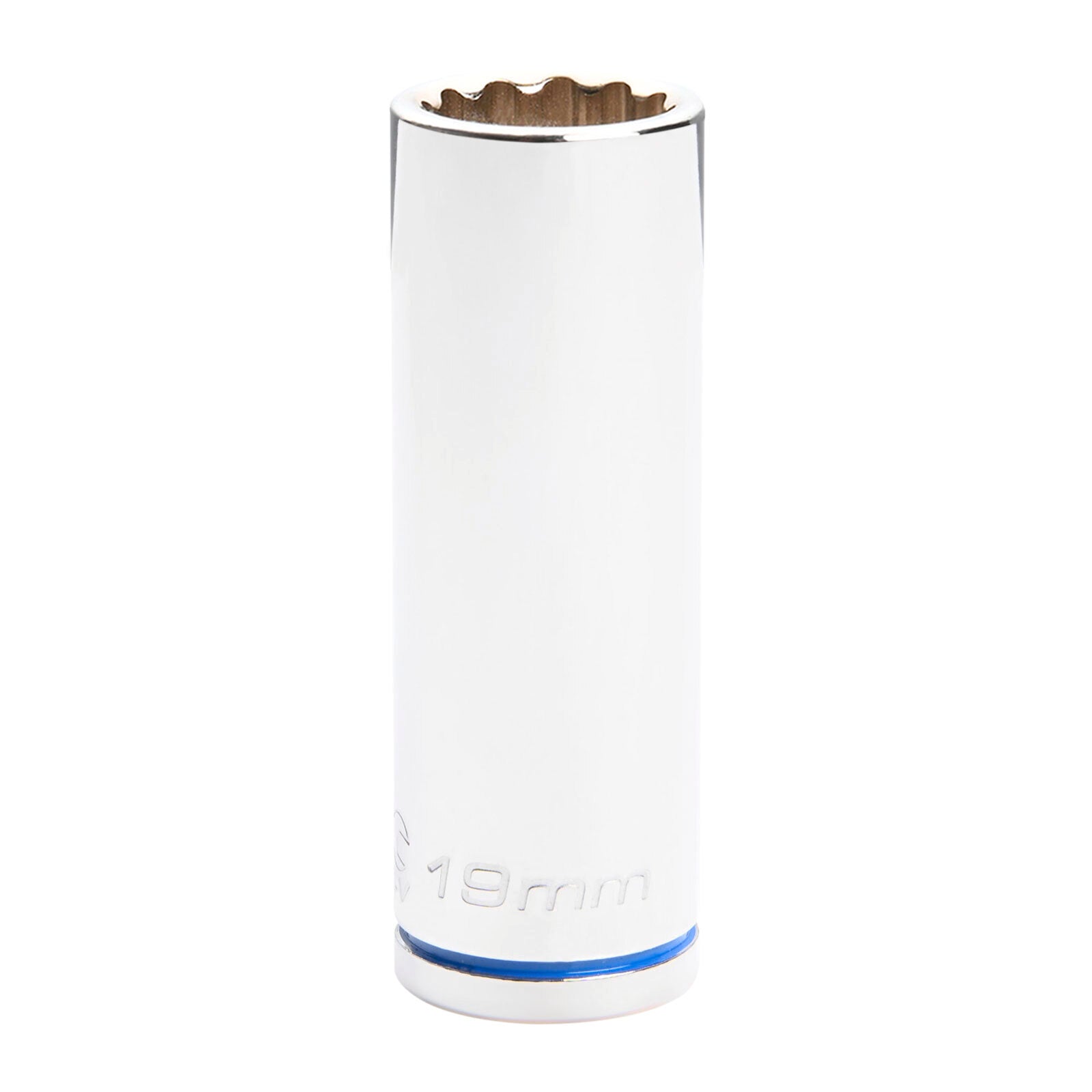 Kincrome 19mm 1/2" Drive Deep Socket, Chrome Vanadium Steel, 12 Point, Rust Resistant
