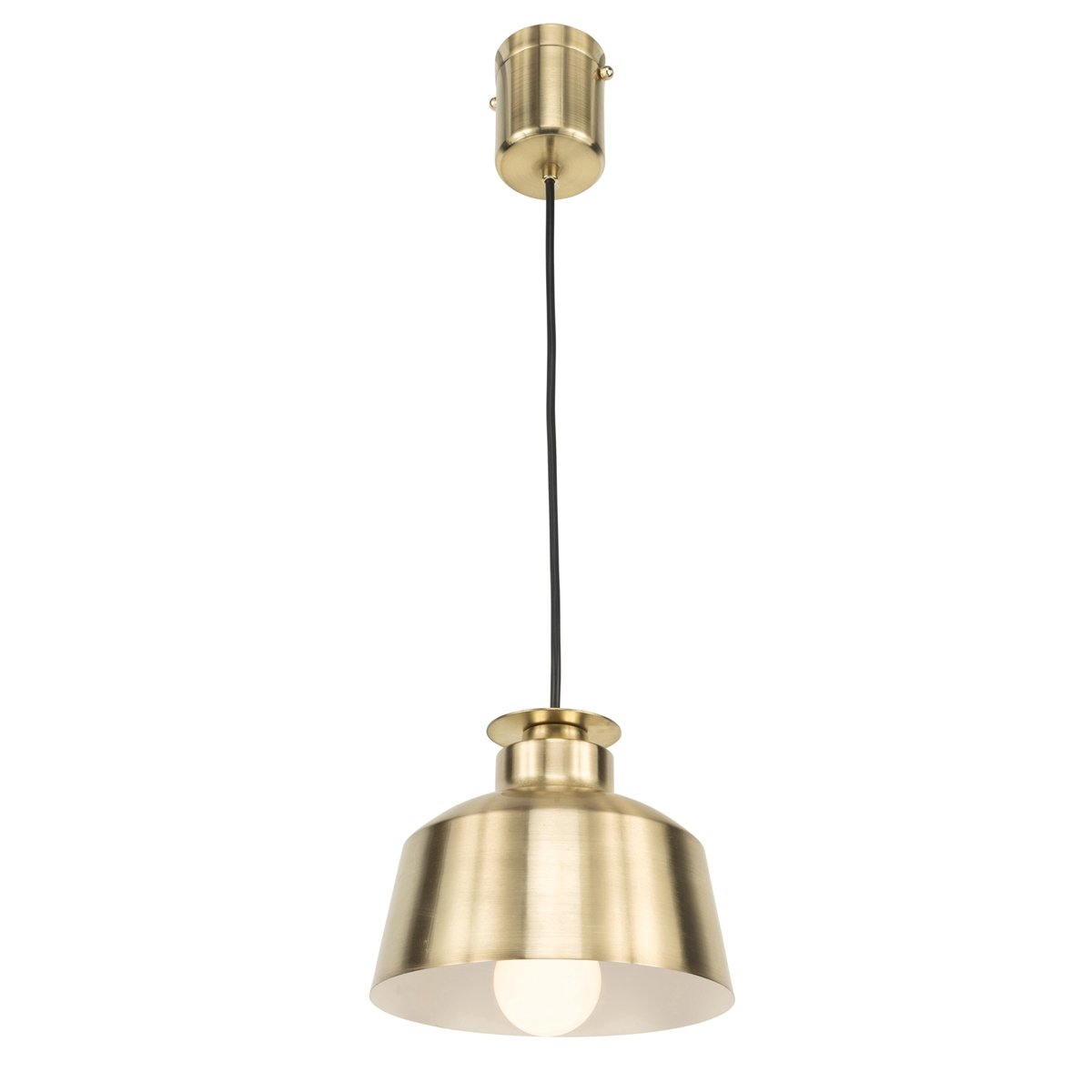 Brilliant Edie 20cm Satin Brass Plug-In Pendant Light 21407/12