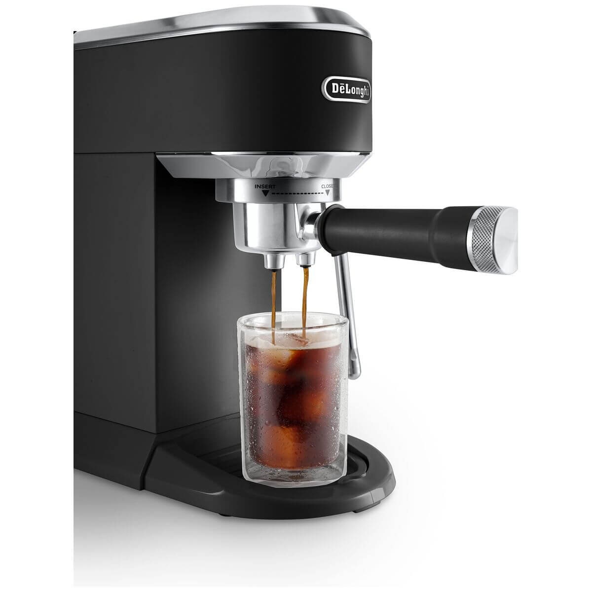 DeLonghi Dedica Duo Cold Brew Coffee Machine - 15 Bar Pump, Slim Full Metal Design, Black - EC890BK