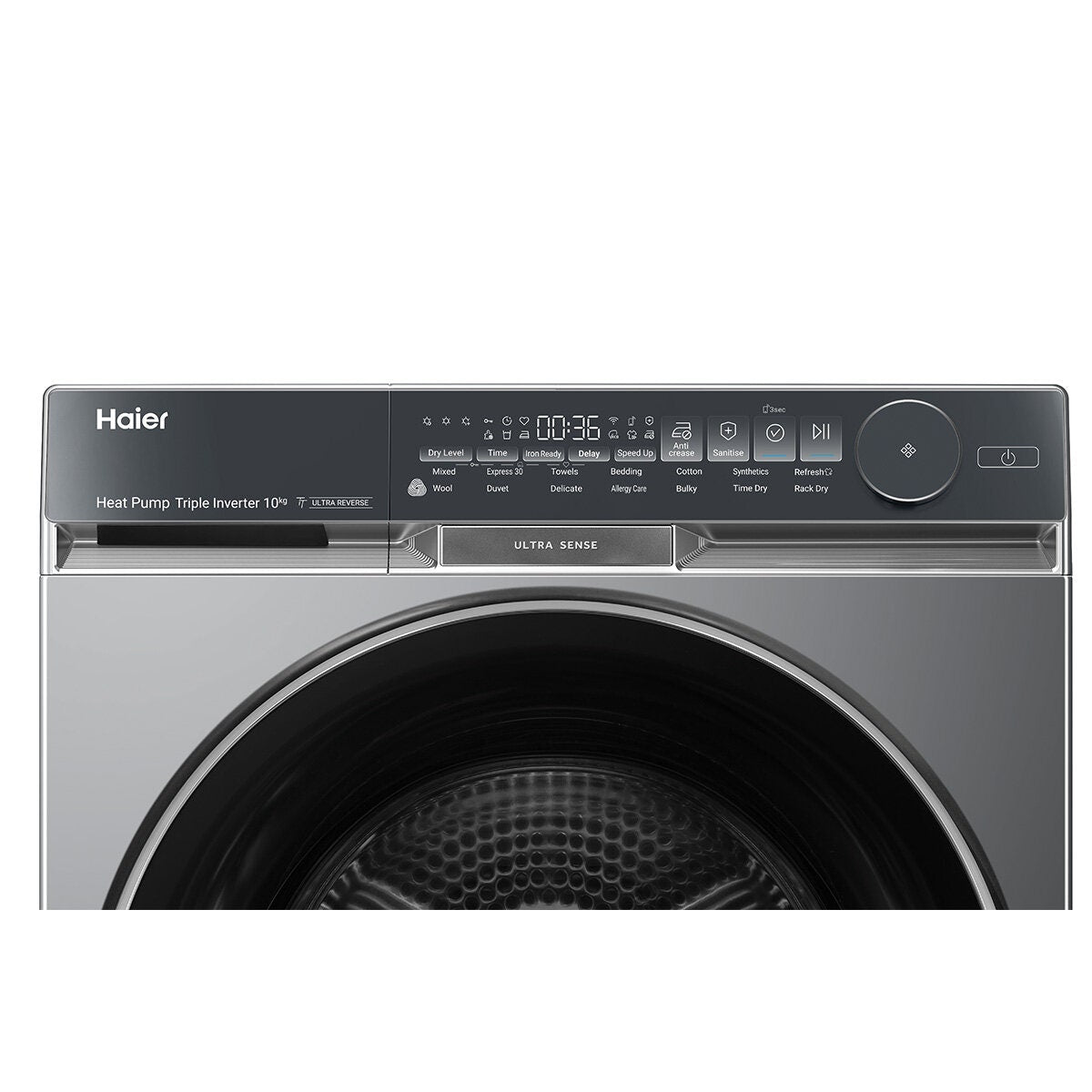 Haier 500 Series 10kg Heat Pump Dryer - Black, 10 Star Energy Rating, Wi-Fi Control - HDHP10DB1