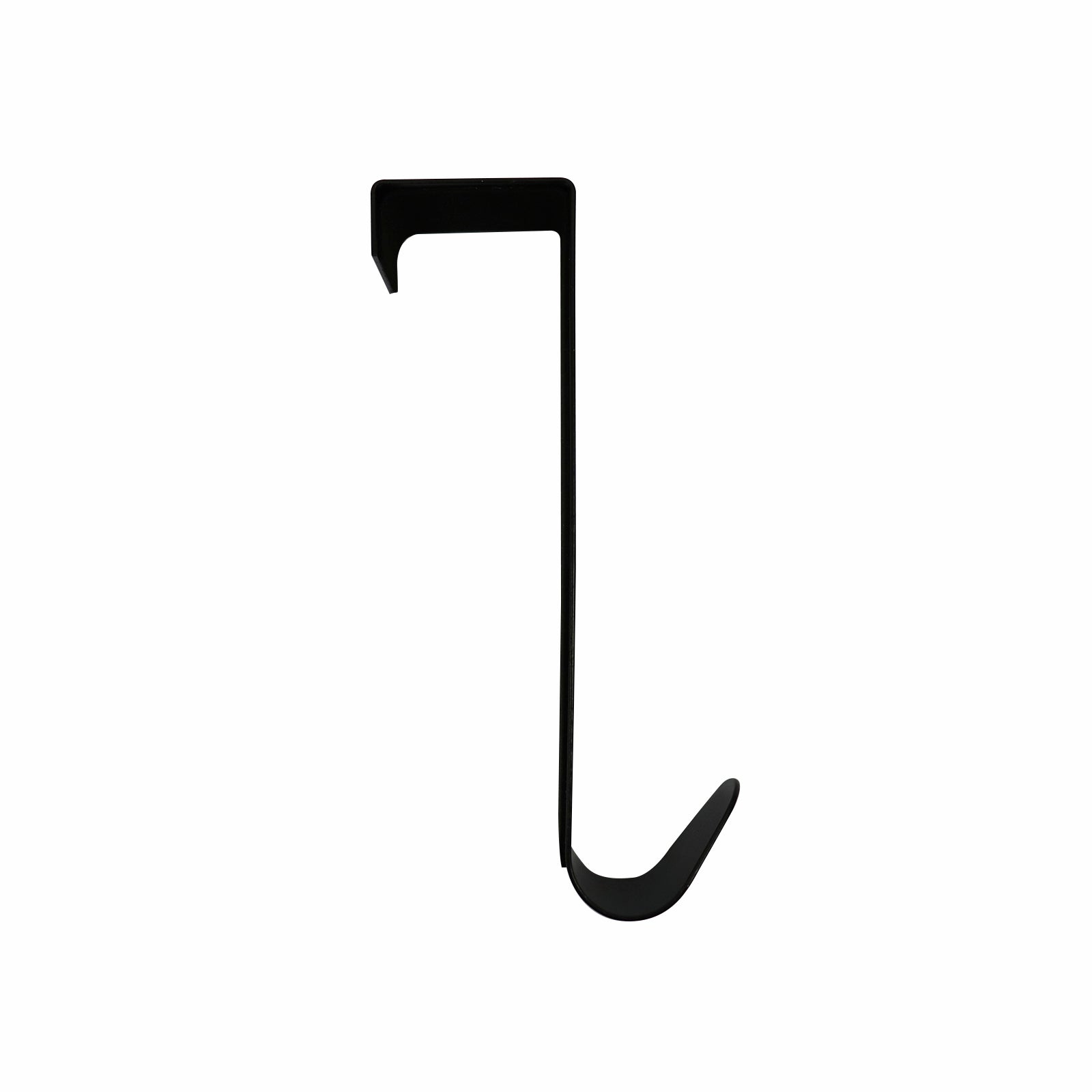 Adoored Black Steel Over-The-Door Deco Hook