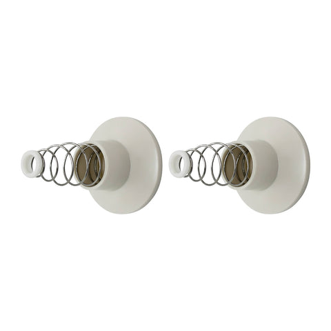Shaw & Mason Ivory Plastic Wall Flange - Pair