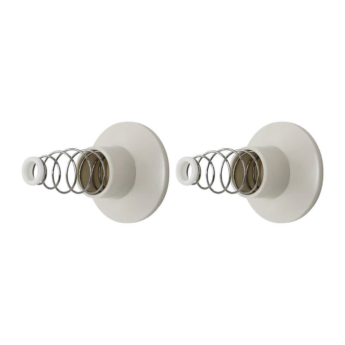 Shaw & Mason Ivory Plastic Wall Flange - Pair