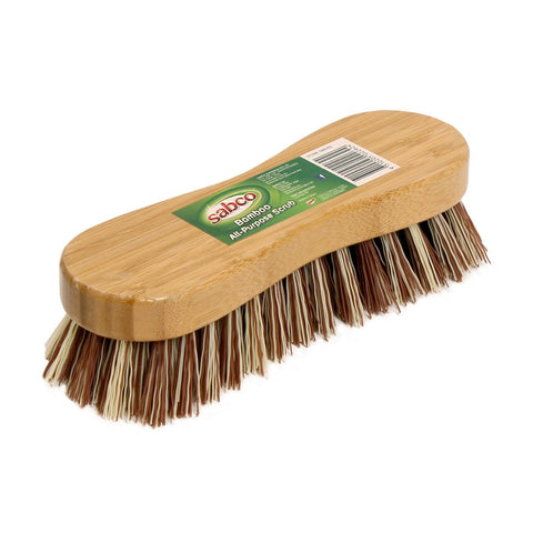 Sabco Bamboo All Purpose Heavy Duty Scrub Brush 200mm