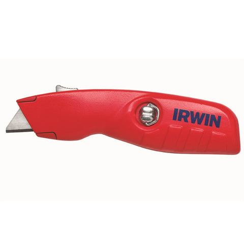IRWIN Retractable Safety Knife 2088600 - Aluminium, Self-Retracting, Lockable
