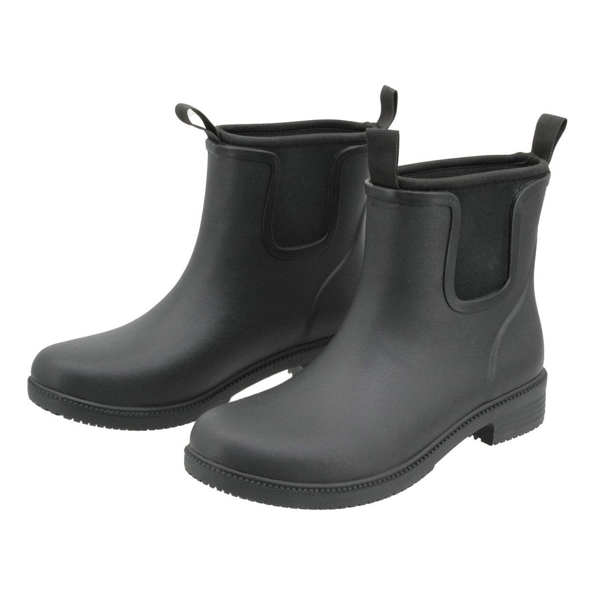 Craftright Black Gumboots Size 7 - Rubber/Neoprene Slip-Resistant Ankle Boots
