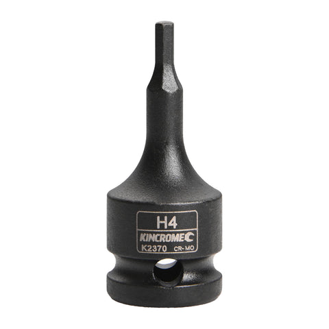 Kincrome 4 x 60mm 1/2" Drive Hex Impact Socket Black