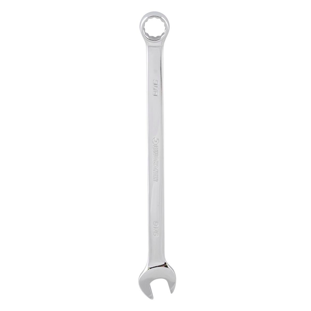 Kincrome 9/16" Combination Spanner - 12 Point Chrome Vanadium Steel, 15 Degree Offset
