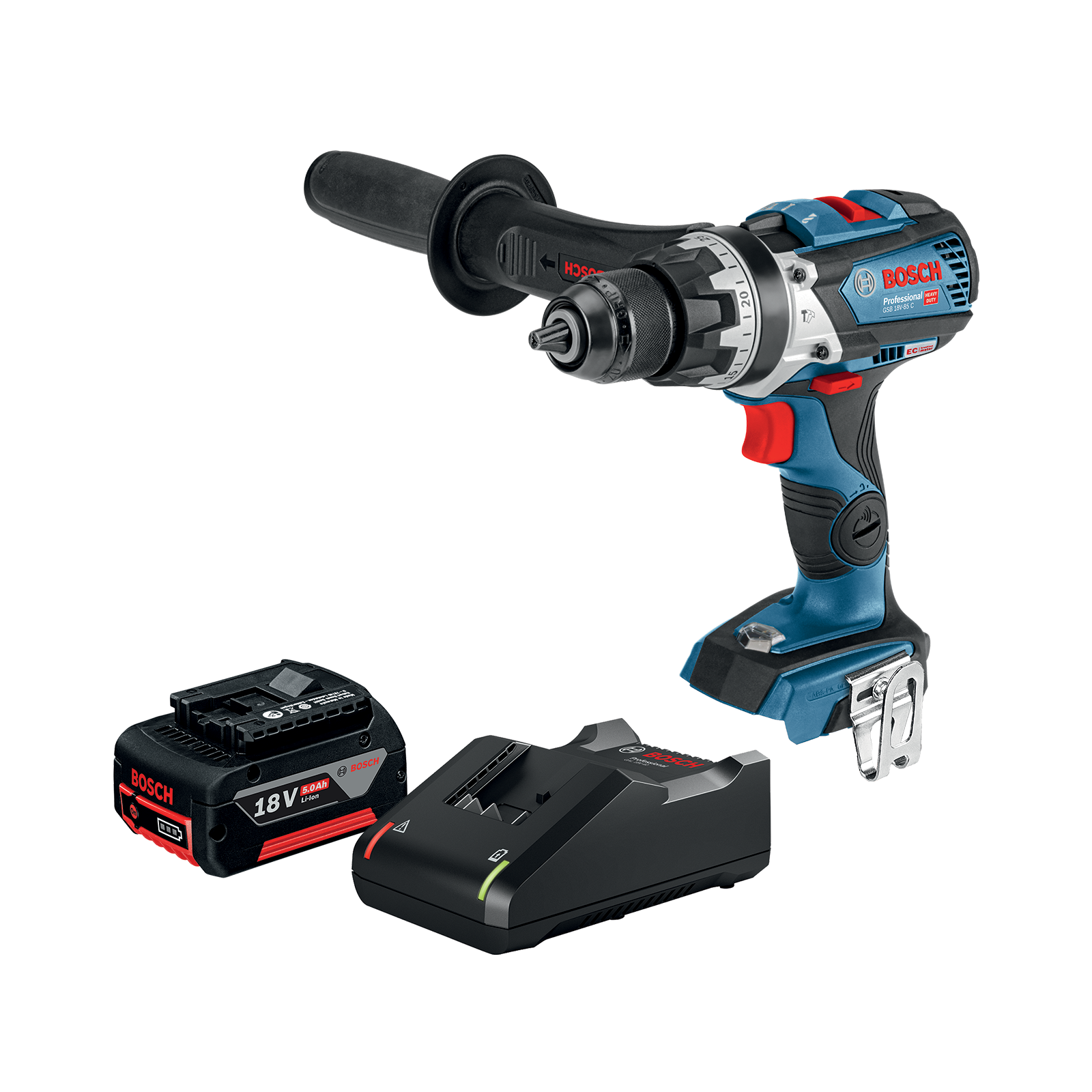 Bosch Professional 18V Brushless 110Nm Hammer Drill 1x5.0Ah Kit GSB 18V-110