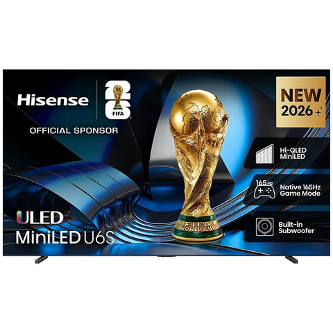Hisense 100 Inch 4K Mini-LED Smart TV - 165Hz Refresh Rate, Quantum Dot, Dolby Vision - 100U6SAU