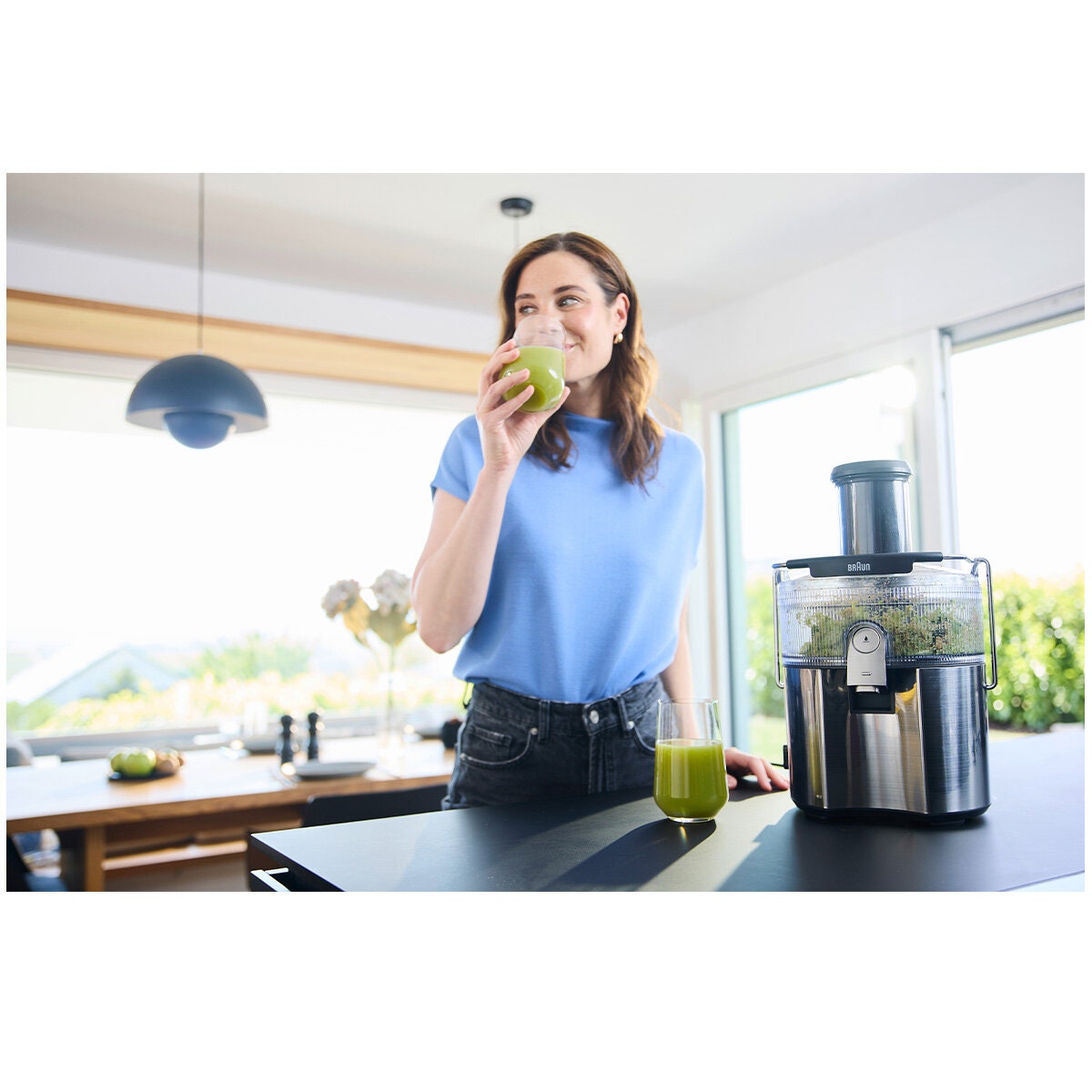 Braun MultiJuice 7 Spin Juicer 1000W - FastXtract, ColdXtract, 2L Pulp Container, Two Speeds - SJ7000