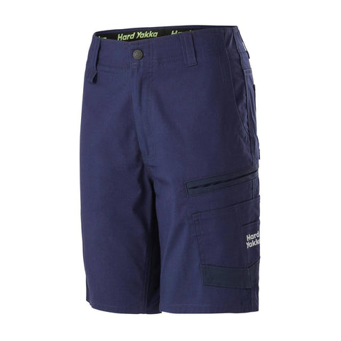 Hard Yakka Women’s Raptor Mid Shorts Size 18 - Navy - Durable Comfort - SuperSaverAU - view 1