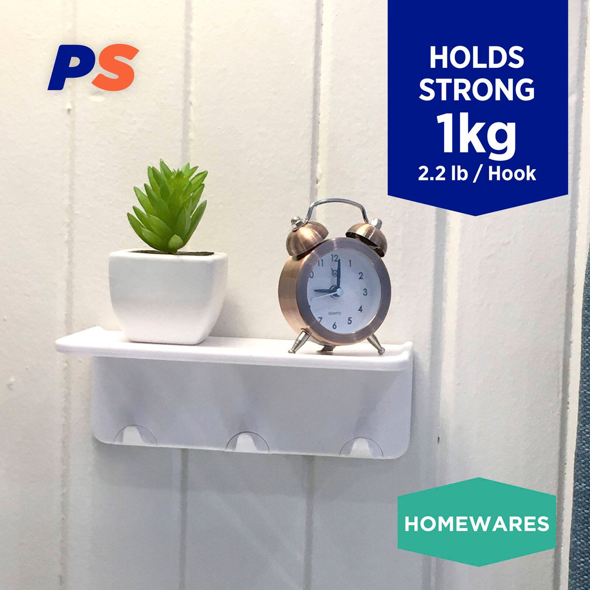 Permastik Removable Utility Shelf - 170mm Plastic - Easy Storage Solution - SuperSaverAU - view 2