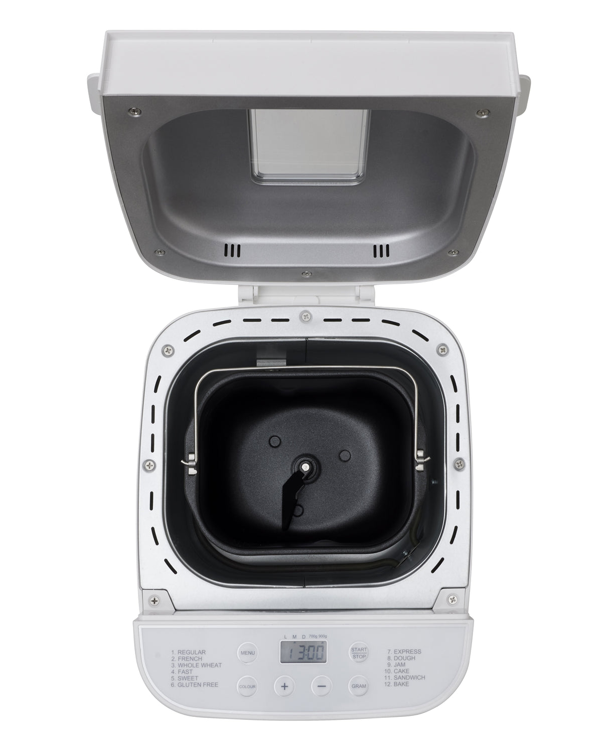 Morphy Richards Compact Bread Maker - 900g Loaf, Twelve Digital Programs, 13 Hour Delay Timer - MRBRD9WT