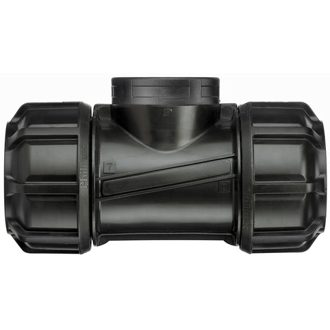 Philmac 32mm Poly x 1-1/4" FI BSP Metric Pipe Tee - Polypropylene
