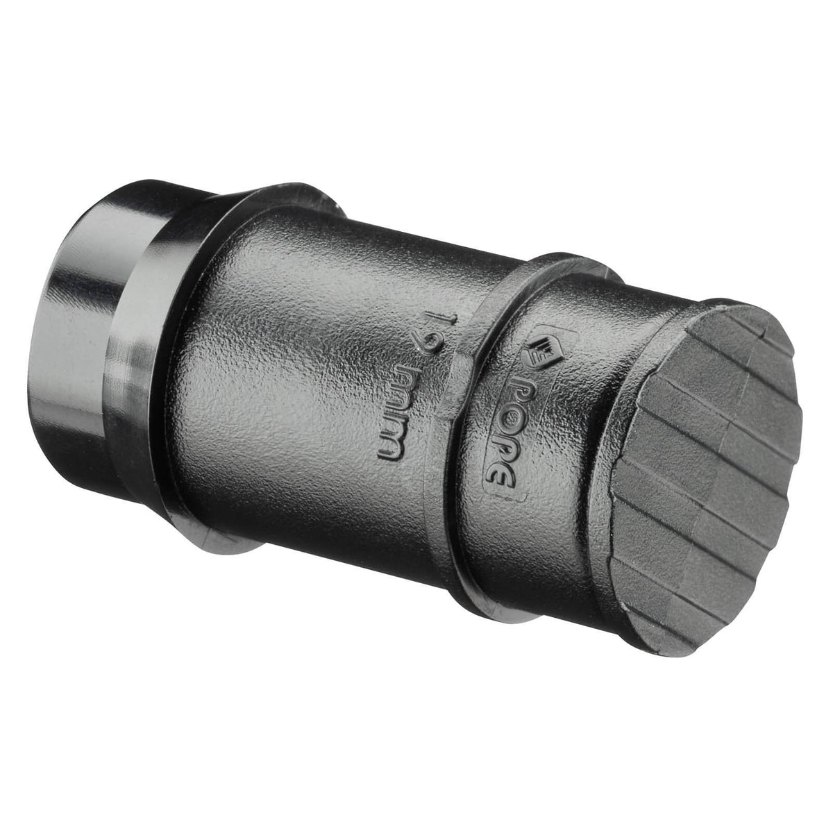 Pope 19mm Poly Barbed End Plug - Black Irrigation Fitting, 1000kPa