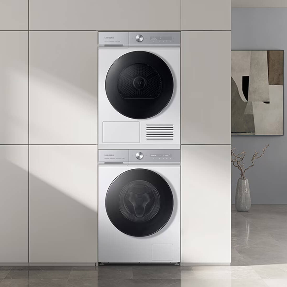 Samsung Bespoke AI 12kg Front Load Washing Machine - White, AI Wash, Auto Dispense - WW12BB94ADGH
