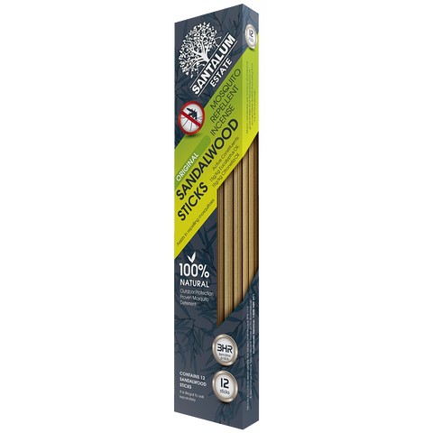 Santalum Sandalwood Estate Incense Outdoor Mosquito - 12 Pack