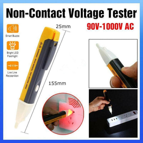 AC Non-Contact Voltage Tester Pen with LED Light and Beeper