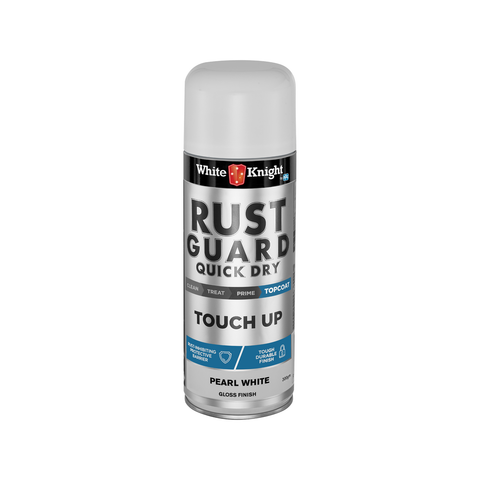 White Knight Rust Guard Pearl White Gloss Touch Up Spray Paint 300g