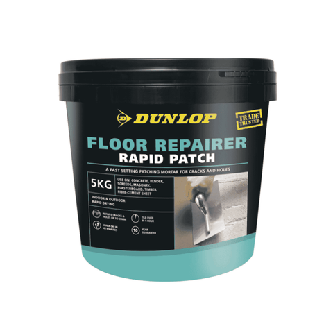 Dunlop Floor Repairer Rapid Patch Mortar Fast Setting 5kg