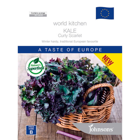 Johnsons World Kitchen Curly Scarlet Kale Seeds