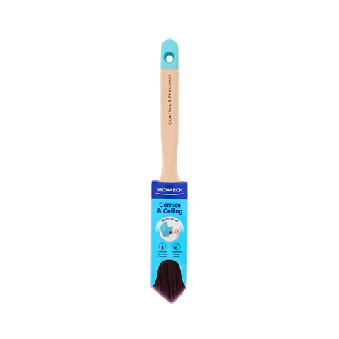 Monarch 38mm Cornice and Ceiling Synthetic Paint Brush, Diamond Tip Timber Handle