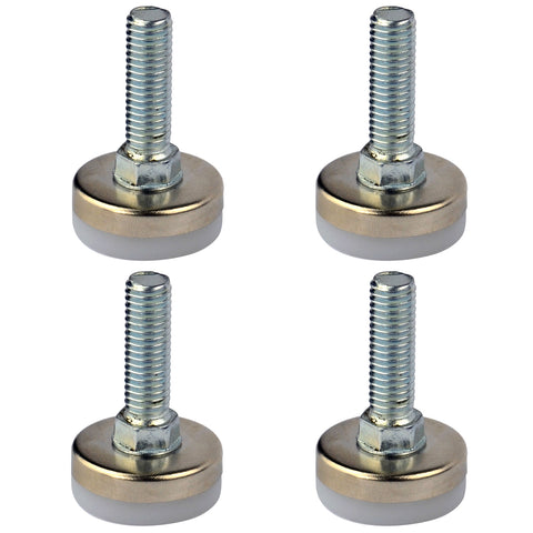 Richmond 25mm x M8 Zinc Plated Steel Fixed Levelling Foot 4 Pack