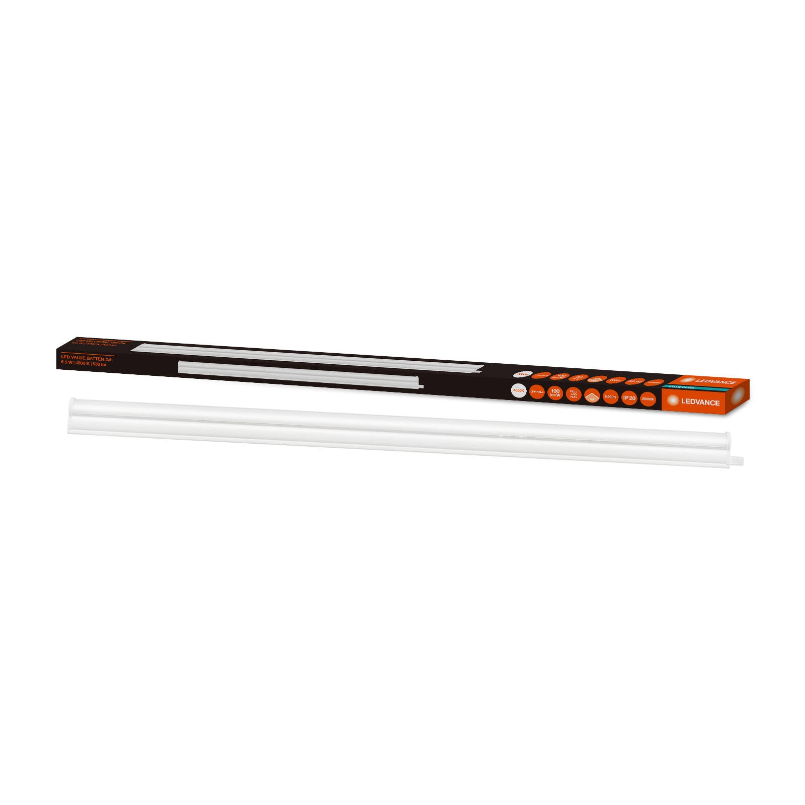 Ledvance 600mm LED Batten 6.5W 650lm Cool White Indoor
