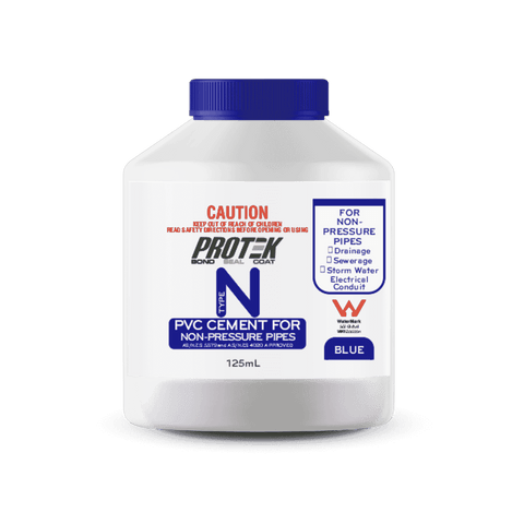 Protek 125ml Type N Blue PVC Cement Solvent