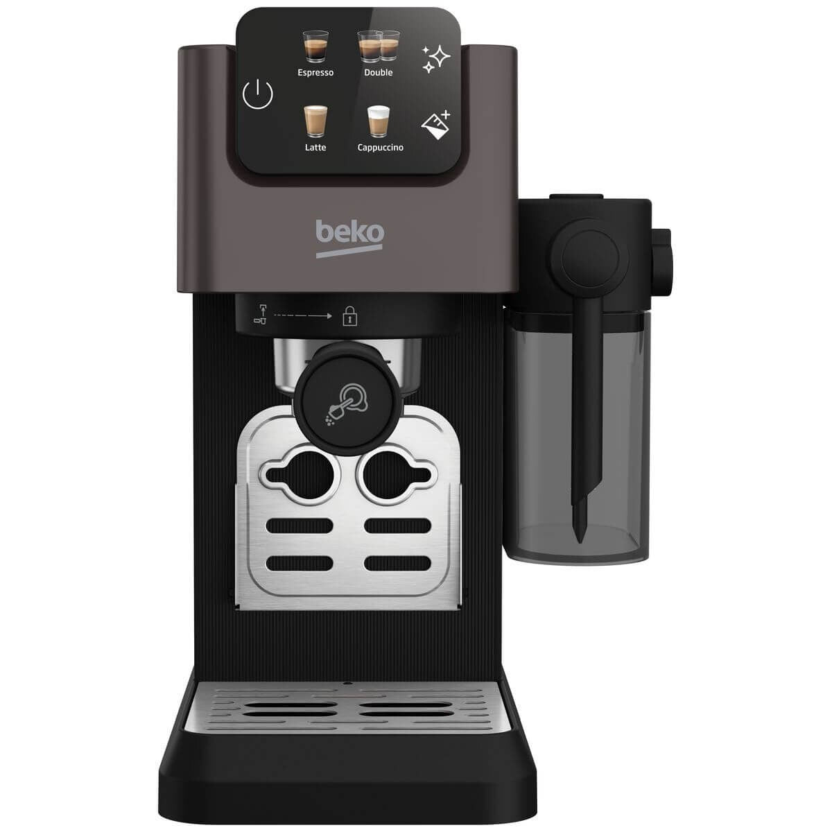 Beko CaffeExperto semi-automatic espresso machine - one-touch milk frother, cup warmer - CEP5464DX