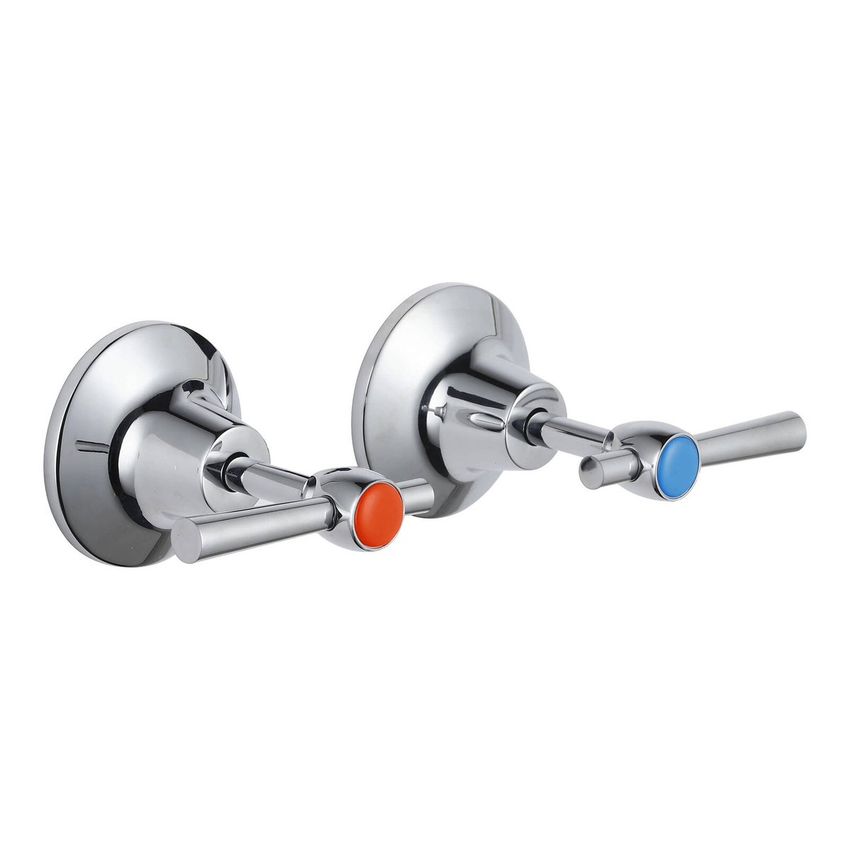Evekare Chrome 1/4 Turn Pin Lever Wall Top Assembly 150mm - Easy Access - SuperSaverAU - view 1
