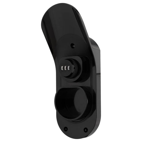 Arlec Heavy Duty Lockable Type 2 EV Charger Cable Holder, Black Polycarbonate